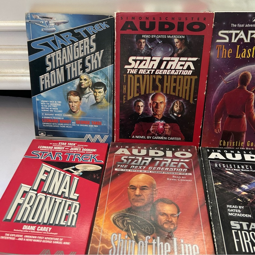 Lot of 8 Star Trek Audio Book Cassettes Simon & Schuster - Picture 2 of 4